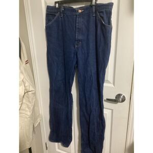 2- Men's 38x34 Red Kap Denim Blue Classic Uniform Workwear Work Jeans pants